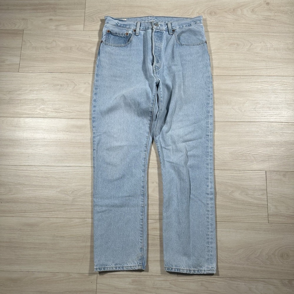 Levi's 501 Denim Jeans 32 x 29 Blue 90's Premium Big E 100% Cotton Straight Leg